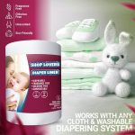 Cloth Diaper Liners – Disposable Fragrance-Free Diaper Liners – Biodegradable 4 Pack Gentle and Soft Flushable Diaper Liners, 100 Sheets Per Roll, 400 Sheets for Cloth Diaper Nappy - Image 6